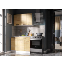 Кухонный гарнитур Эра Хозяюшка Дуб Вотан / столешница Калаката 110 см