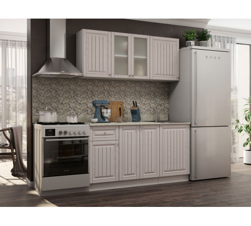 Кухонный гарнитур Эра Хозяюшка Мускат Без антресольного шкафа