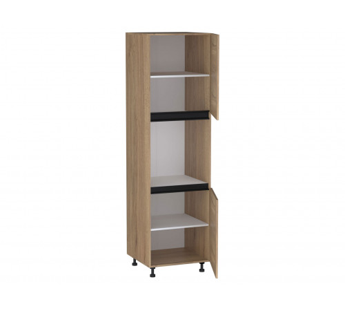 Кухонный гарнитур СБК Сити 340 см Дуб Галифакс / Черный Дуб Галифакс / Черный