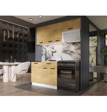 Кухонный гарнитур Эра Хозяюшка Дуб Вотан / столешница Калаката 170 см