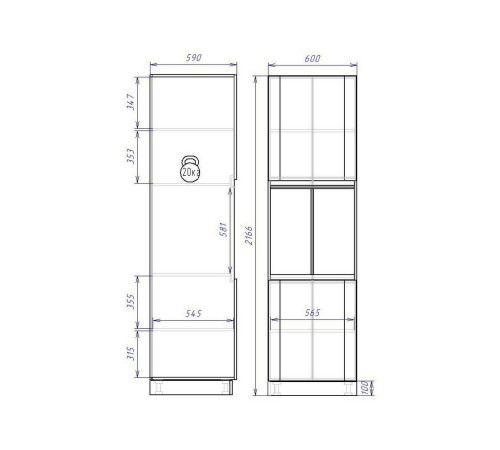 Кухонный гарнитур СБК Сити 340 см Дуб Галифакс / Черный Дуб Галифакс / Черный