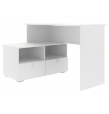 Детский письменный стол ЭтоМебель Абрис Белый глянец / Белый Белый глянец / Белый