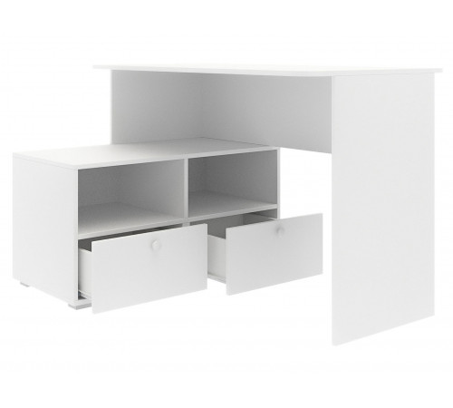 Детский письменный стол ЭтоМебель Абрис Белый глянец / Белый Белый глянец / Белый