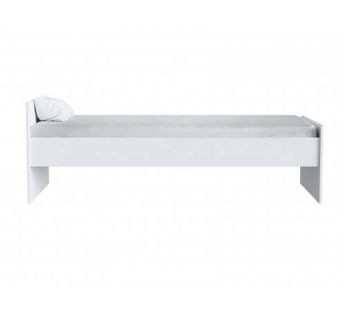 Односпальная кровать СВ-Мебель Тайлер Белый текстурный Без выкатной секции и ящиков 90х200 см