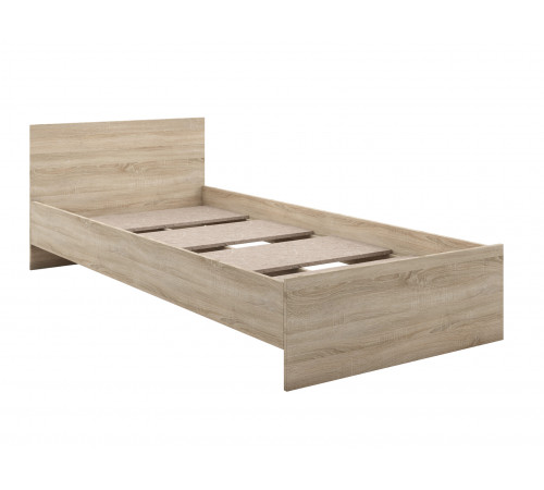Односпальная кровать Правила мебели Лера Дуб Сонома Дуб Сонома 90х200 см
