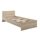 Односпальная кровать Правила мебели Лера Дуб Сонома Дуб Сонома 90х200 см