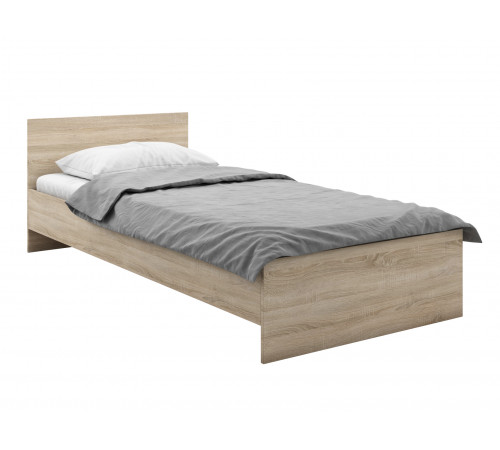 Односпальная кровать Правила мебели Лера Дуб Сонома Дуб Сонома 90х200 см