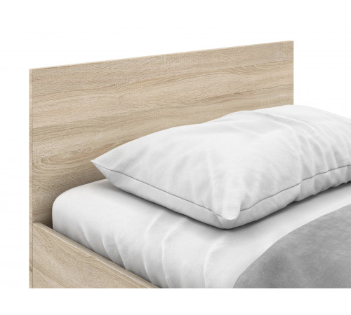 Односпальная кровать Правила мебели Лера Дуб Сонома Дуб Сонома 90х200 см