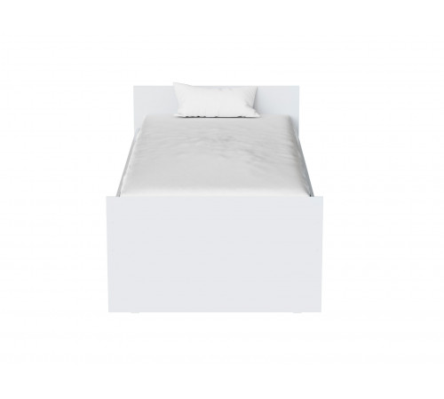 Односпальная кровать СВ-Мебель Тайлер Белый текстурный Без выкатной секции и ящиков 90х200 см