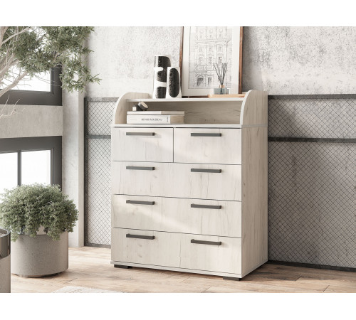 Комод BTS Оптима Дуб Крафт белый Дуб Крафт белый