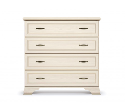 Комод Кураж Сиена-15 Бодега белый, патина золото Бодега белый, патина золото