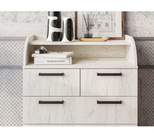 Комод BTS Оптима Дуб Крафт белый Дуб Крафт белый