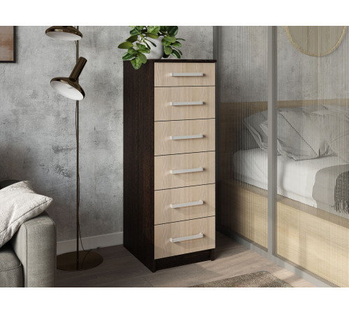 Комод BTS Фиеста 6 ящиков Венге / Лоредо Венге / Лоредо