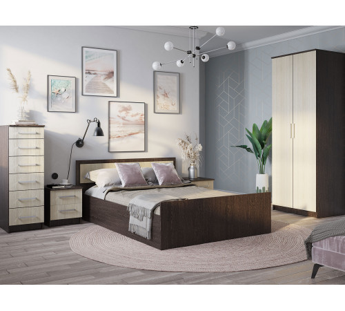 Комод BTS Фиеста 6 ящиков Венге / Лоредо Венге / Лоредо