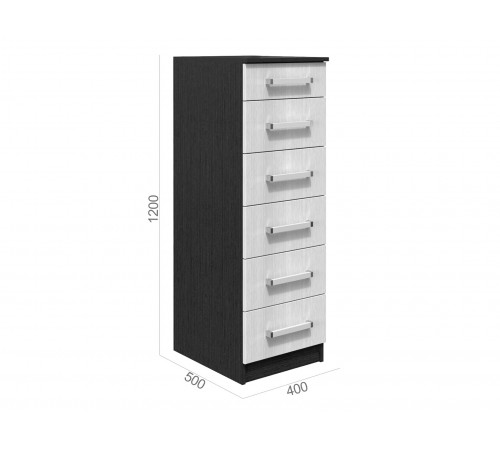 Комод BTS Фиеста 6 ящиков Венге / Лоредо Венге / Лоредо