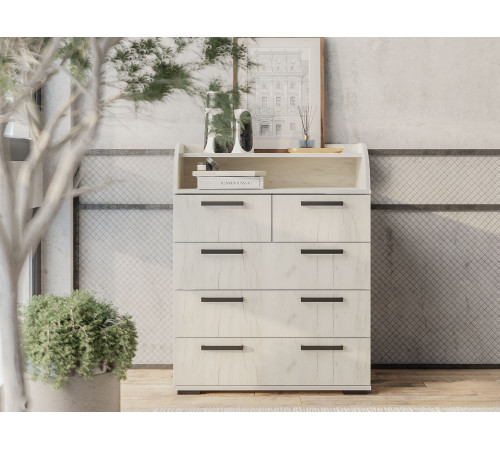 Комод BTS Оптима Дуб Крафт белый Дуб Крафт белый