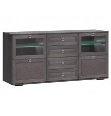 Комод Кураж Парма Нео 24 Лиственница темная / Экокожа дила Лиственница темная / Экокожа дила