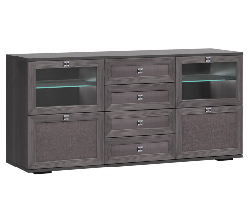 Комод Кураж Парма Нео 24 Лиственница темная / Экокожа дила Лиственница темная / Экокожа дила