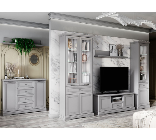 Комод Анрэкс Валенсия Серый Серый