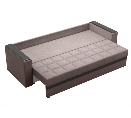 Прямой диван Правила мебели Атланта Шоколад, рогожка Шоколад, рогожка