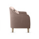 Прямой диван Правила мебели Эдита Латте, велюр Латте, велюр