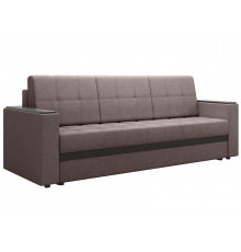 Прямой диван Правила мебели Атланта Шоколад, рогожка Шоколад, рогожка