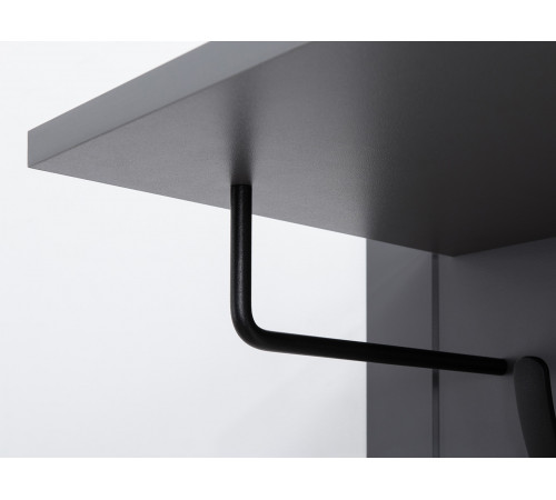 Настенная вешалка Моби Остин Серый графит Серый графит