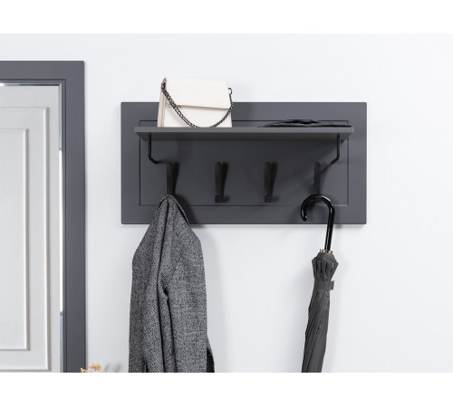 Настенная вешалка Моби Остин Серый графит Серый графит