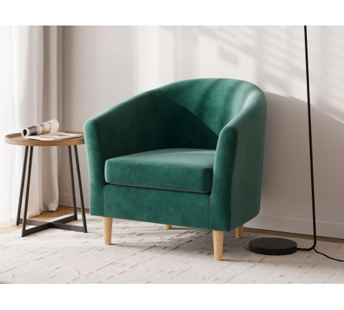 Кресло Правила мебели Элен Зеленый, велюр Зеленый, велюр