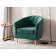 Кресло Правила мебели Элен Зеленый, велюр Зеленый, велюр