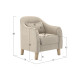 Кресло Правила мебели Эдита Бежевый, велюр Бежевый, велюр