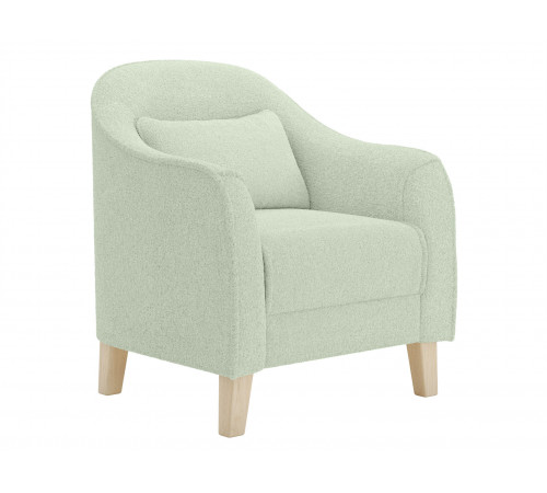 Кресло Правила мебели Эдита Светло-зеленый, искусственный мех Светло-зеленый, искусственный мех