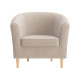 Кресло Правила мебели Элен Бежевый, велюр Бежевый, велюр