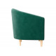 Кресло Правила мебели Элен Зеленый, велюр Зеленый, велюр