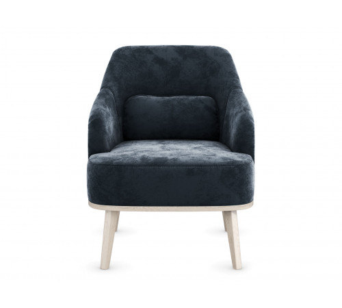 Кресло Правила мебели Лаурель Миди Графит, микровелюр Графит, микровелюр