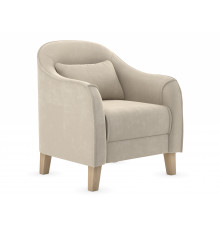 Кресло Правила мебели Эдита Бежевый, велюр Бежевый, велюр