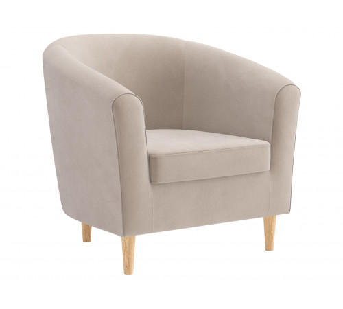 Кресло Правила мебели Элен Бежевый, велюр Бежевый, велюр