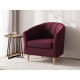 Кресло Правила мебели Элен Винный, велюр Винный, велюр