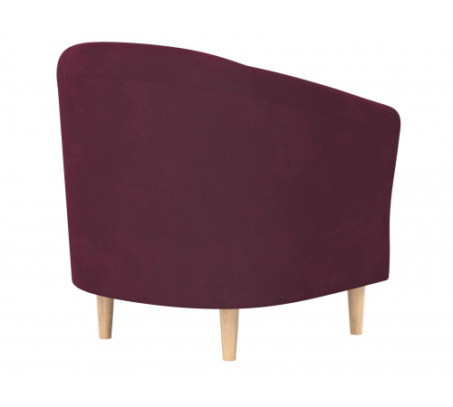 Кресло Правила мебели Элен Винный, велюр Винный, велюр