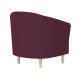 Кресло Правила мебели Элен Винный, велюр Винный, велюр