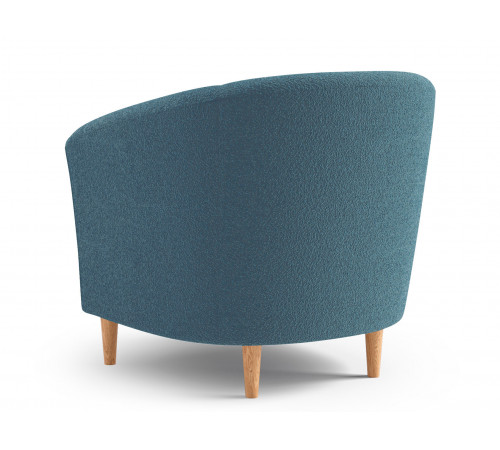 Кресло Правила мебели Элен Аквамарин, искусственный мех Аквамарин, искусственный мех