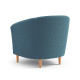 Кресло Правила мебели Элен Аквамарин, искусственный мех Аквамарин, искусственный мех