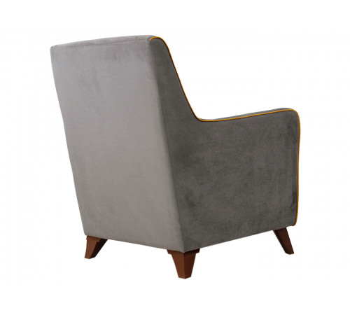 Кресло НижегородмебельИК Фрэнклин Графит / Желтый, велюр Графит / Желтый, велюр