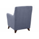 Кресло НижегородмебельИК Фрэнклин Деним / Серый, велюр Деним / Серый, велюр