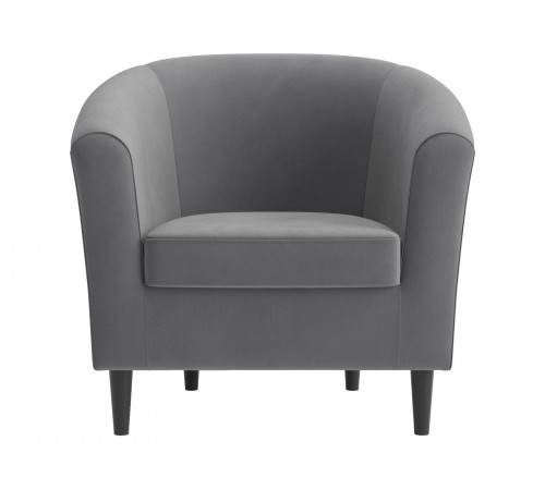 Кресло Правила мебели Элен Серый, велюр Серый, велюр