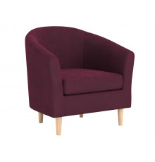 Кресло Правила мебели Элен Винный, велюр Винный, велюр