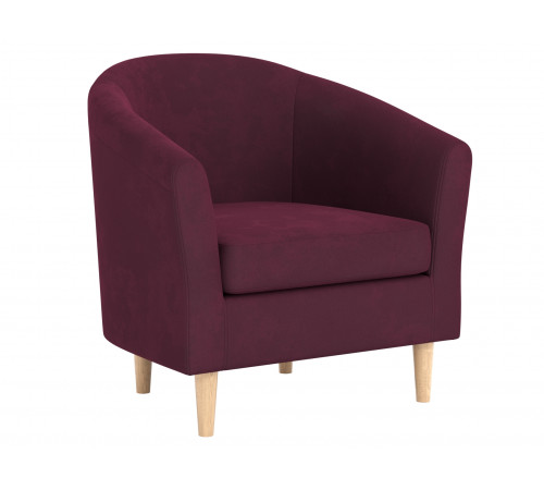 Кресло Правила мебели Элен Винный, велюр Винный, велюр