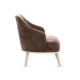 Кресло Правила мебели Лаурель Миди Корица, микровелюр Корица, микровелюр