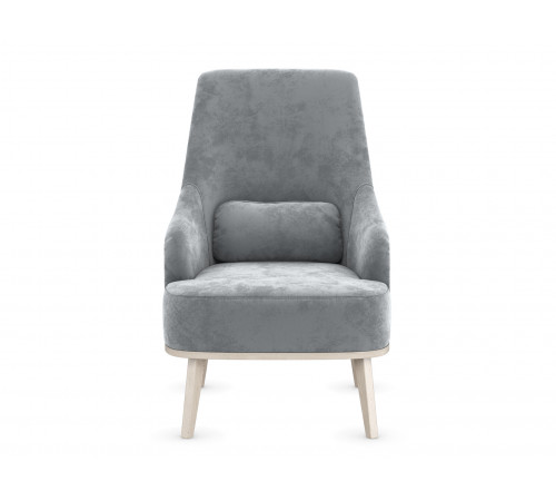 Кресло Правила мебели Лаурель Серебро, микровелюр Серебро, микровелюр