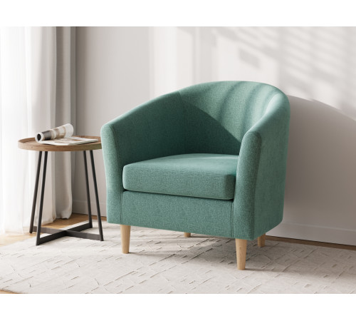 Кресло Правила мебели Элен Бирюзовый, рогожка Бирюзовый, рогожка